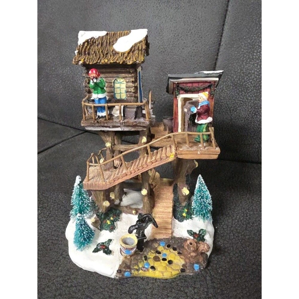 Holiday Time Tree House Christmas Village Accessory